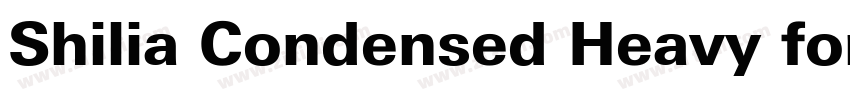 Shilia Condensed Heavy font字体转换 Shilia Condensed Heavy font字体转换